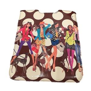 HENRI BENDEL Tablet/iPad Lined 8x10 Sleeve Case Bendel It Girls Polka Dots | GUC